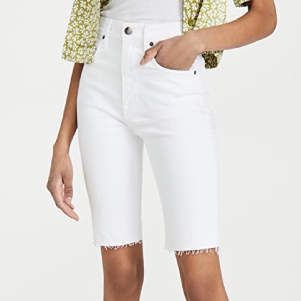 FRAME Le Vintage Bermuda White Shorts 28